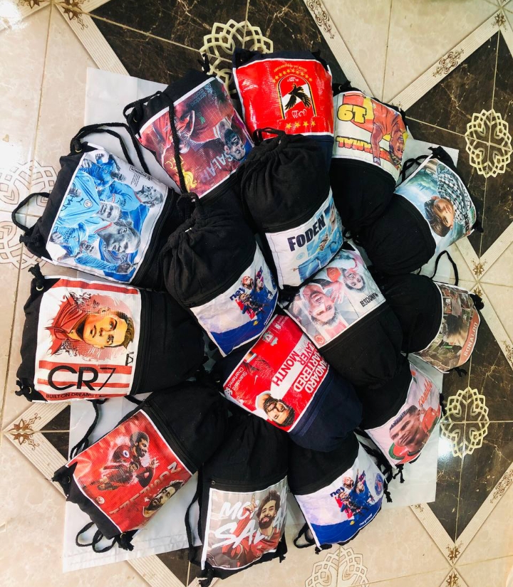 شنطه لعيبه الكوره قماش كبيره